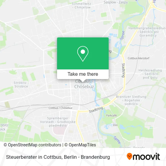 Карта Steuerberater in Cottbus