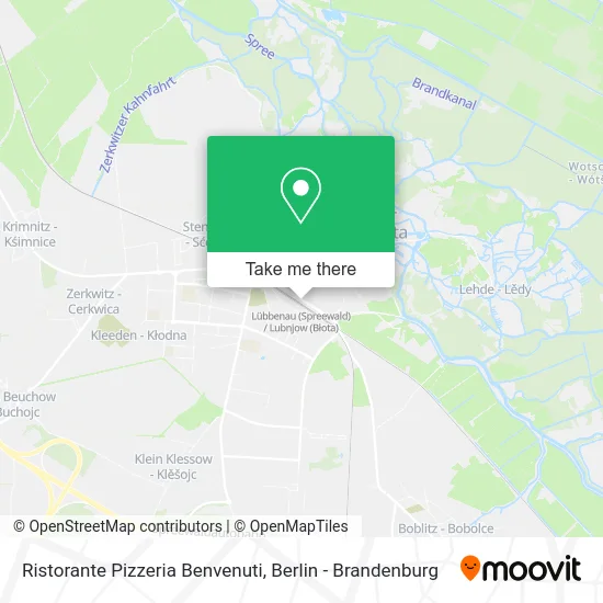 Ristorante Pizzeria Benvenuti map