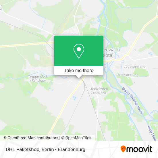 DHL Paketshop map