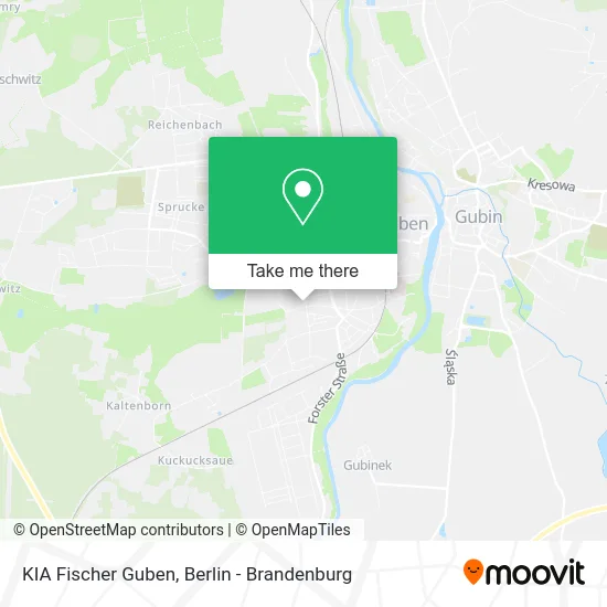 KIA Fischer Guben map