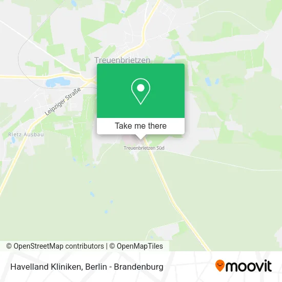 Карта Havelland Kliniken