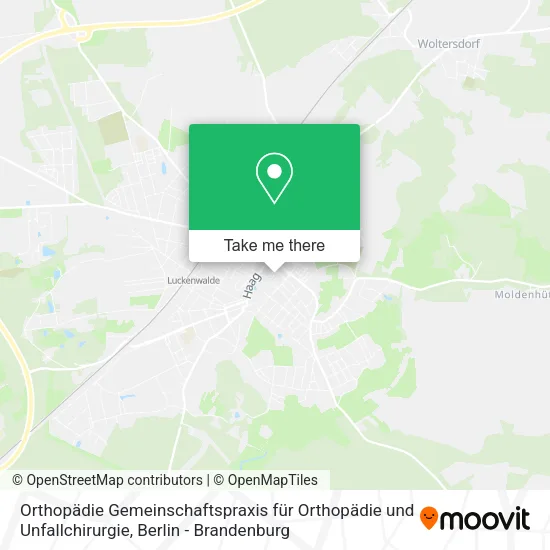 Карта Orthopädie Gemeinschaftspraxis für Orthopädie und Unfallchirurgie