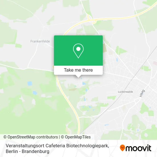 Карта Veranstaltungsort Cafeteria Biotechnologiepark