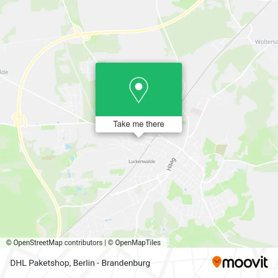 DHL Paketshop map