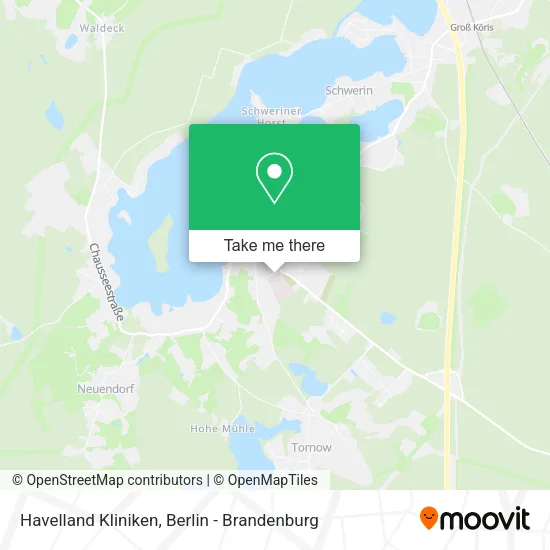 Карта Havelland Kliniken