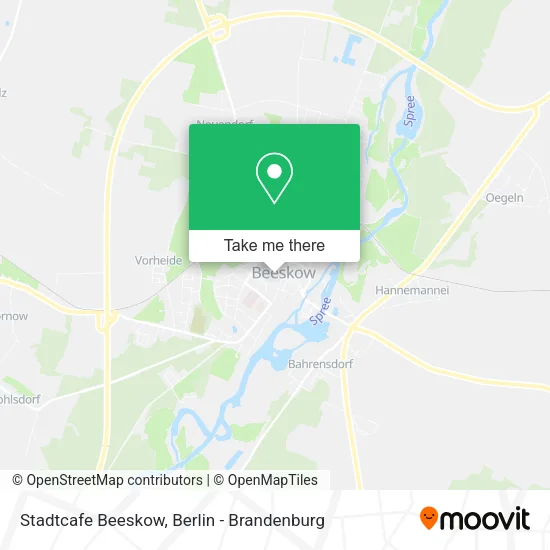 Карта Stadtcafe Beeskow