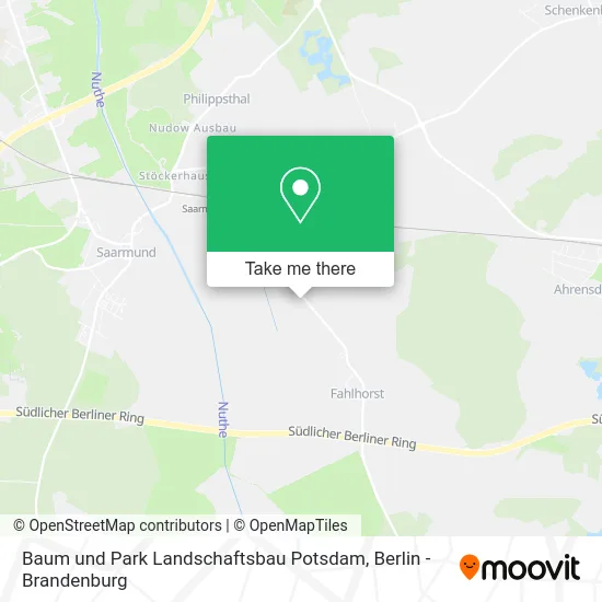 Карта Baum und Park Landschaftsbau Potsdam