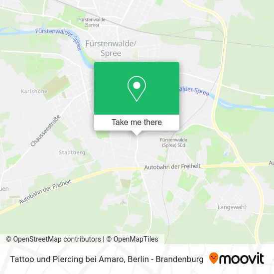 Карта Tattoo und Piercing bei Amaro