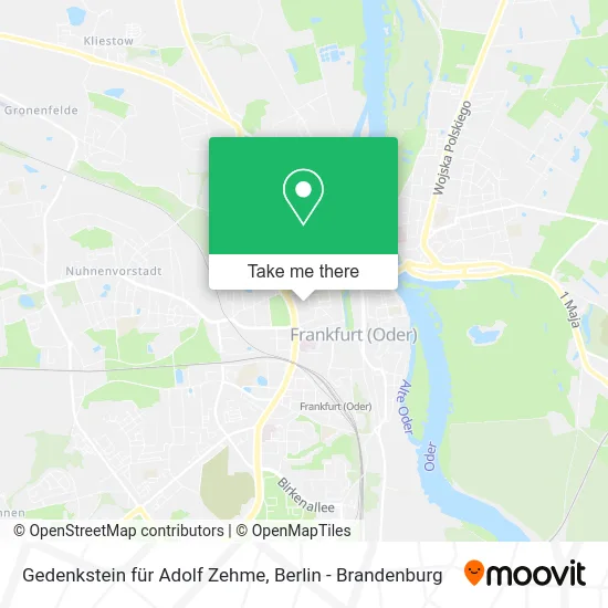 Карта Gedenkstein für Adolf Zehme