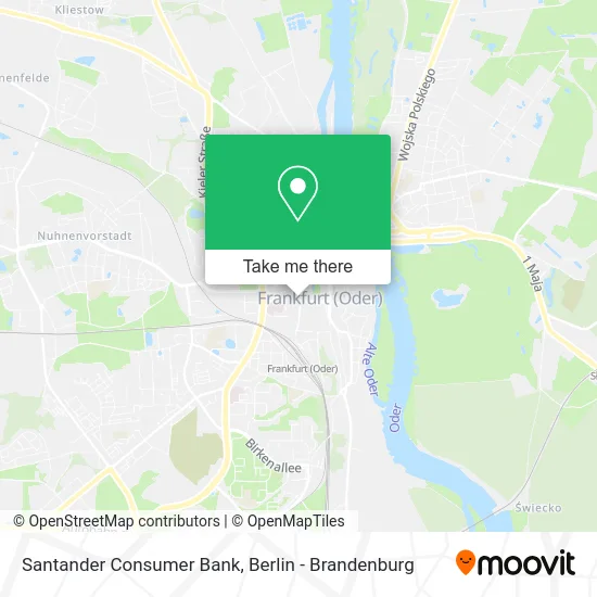 Santander Consumer Bank map