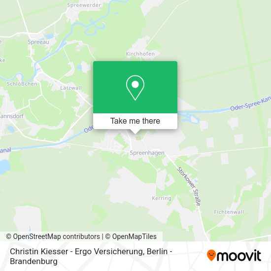 Карта Christin Kiesser - Ergo Versicherung