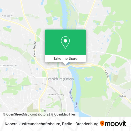Kopernikusfreundschaftsbaum map