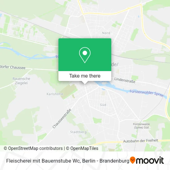 Карта Fleischerei mit Bauernstube Wc