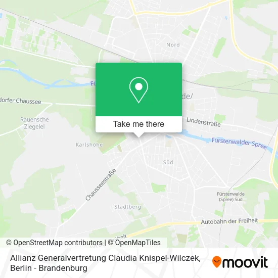 Карта Allianz Generalvertretung Claudia Knispel-Wilczek