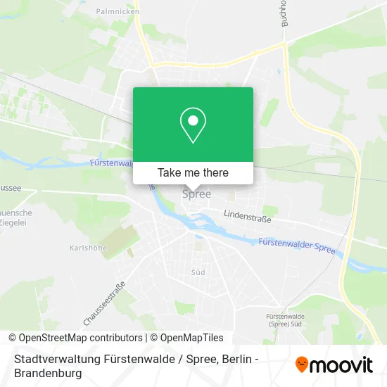 Карта Stadtverwaltung Fürstenwalde / Spree