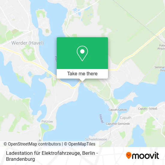 Карта Ladestation für Elektrofahrzeuge