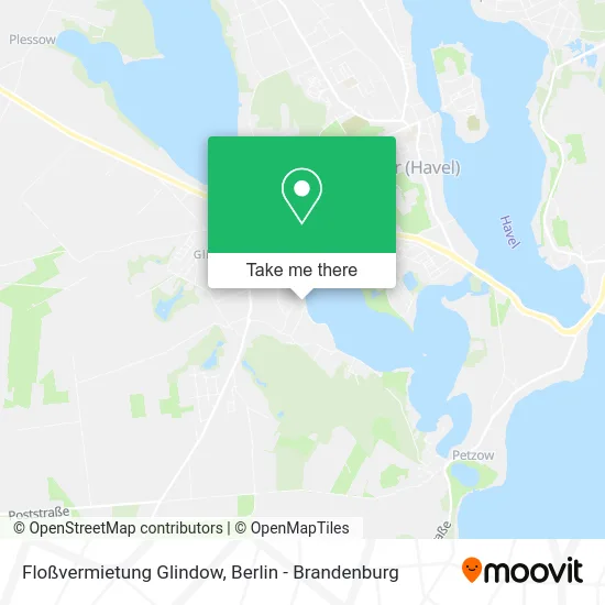 Карта Floßvermietung Glindow
