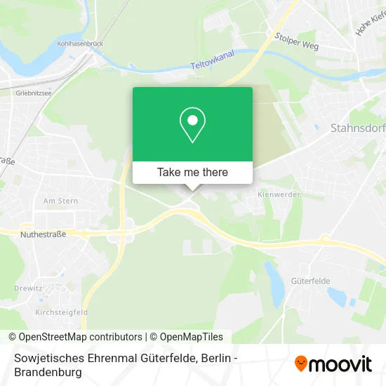 Карта Sowjetisches Ehrenmal Güterfelde