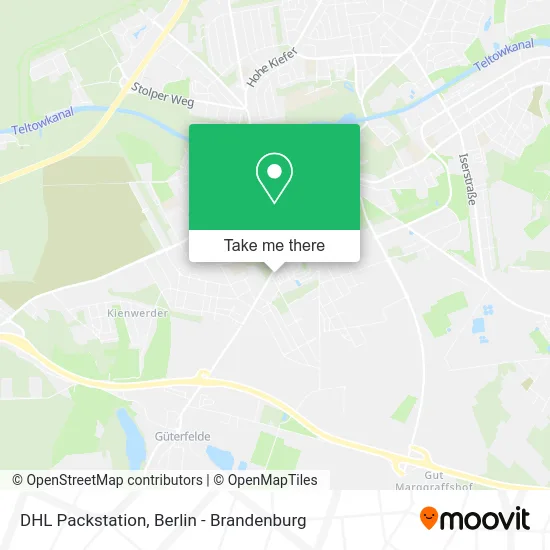 DHL Packstation map