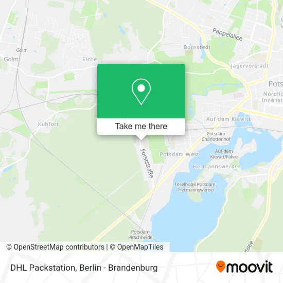 DHL Packstation map