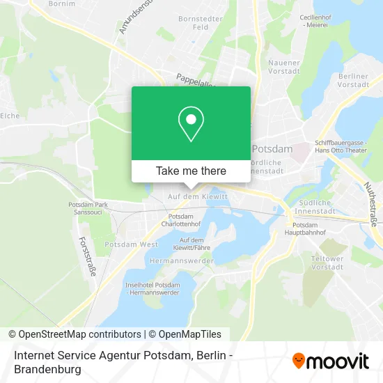 Карта Internet Service Agentur Potsdam