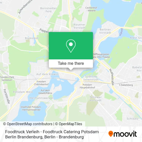 Карта Foodtruck Verleih - Foodtruck Catering Potsdam Berlin Brandenburg