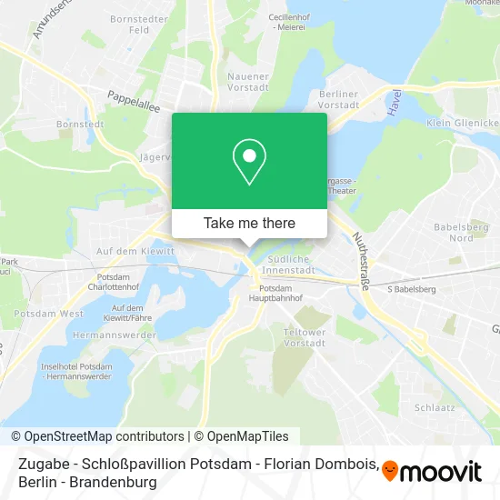Карта Zugabe - Schloßpavillion Potsdam - Florian Dombois