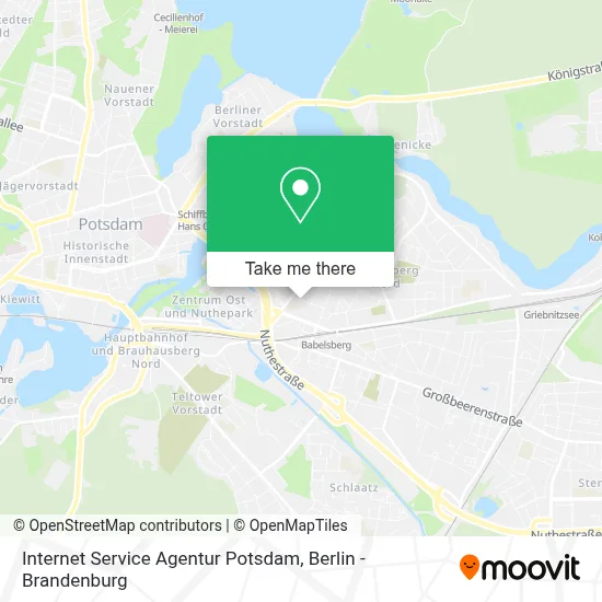 Internet Service Agentur Potsdam map