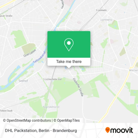 DHL Packstation map