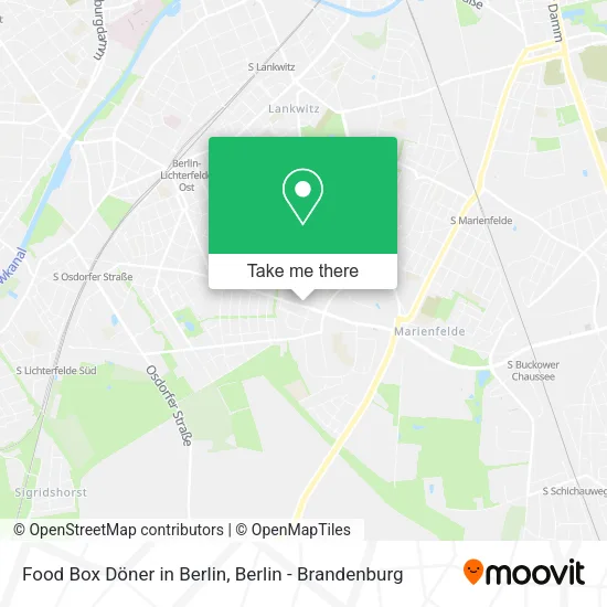 Карта Food Box Döner in Berlin