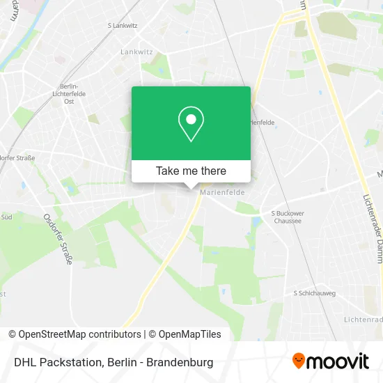 DHL Packstation map