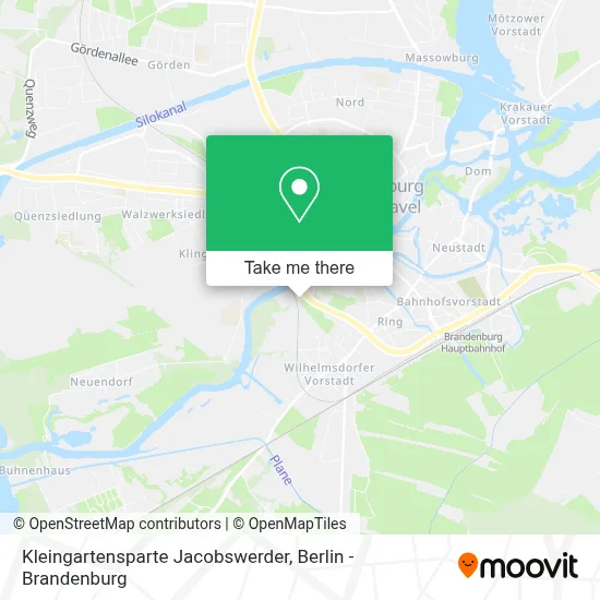 Kleingartensparte Jacobswerder map