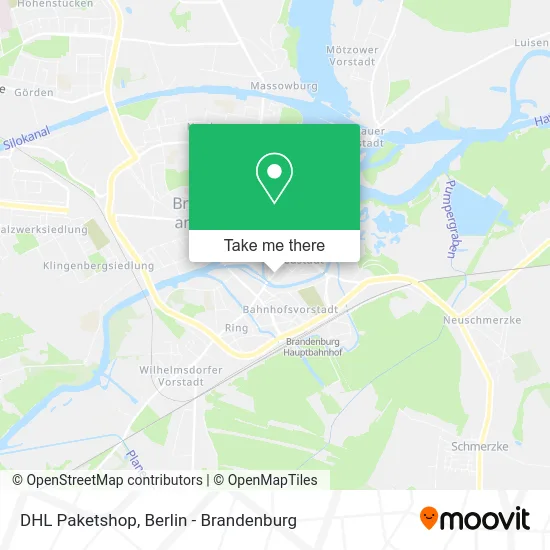 DHL Paketshop map