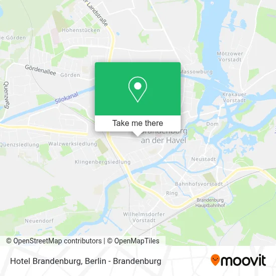 Hotel Brandenburg map