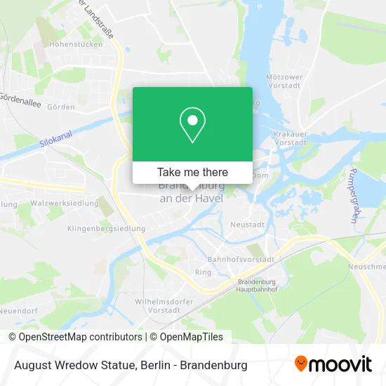 Карта August Wredow Statue