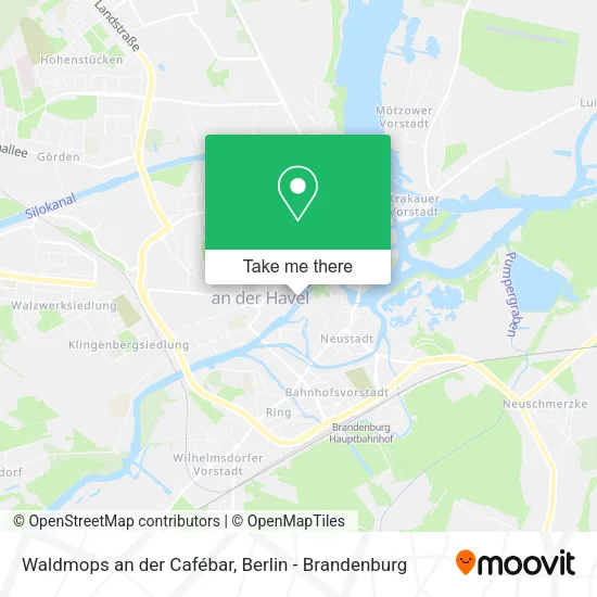 Карта Waldmops an der Cafébar