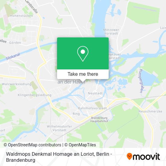 Карта Waldmops Denkmal Homage an Loriot