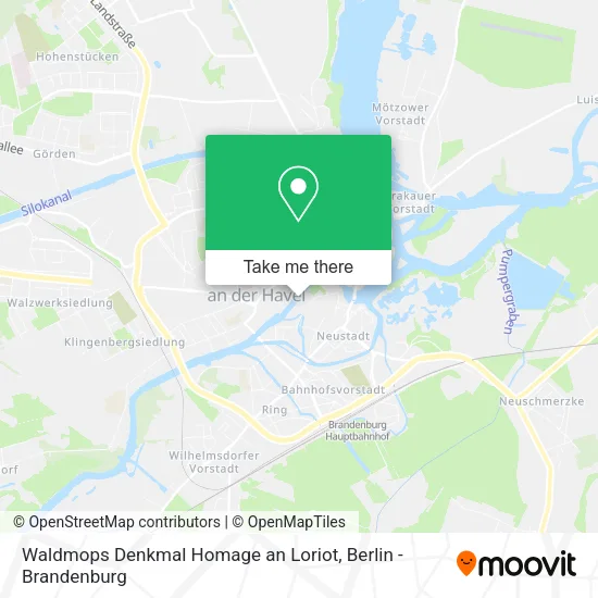 Карта Waldmops Denkmal Homage an Loriot