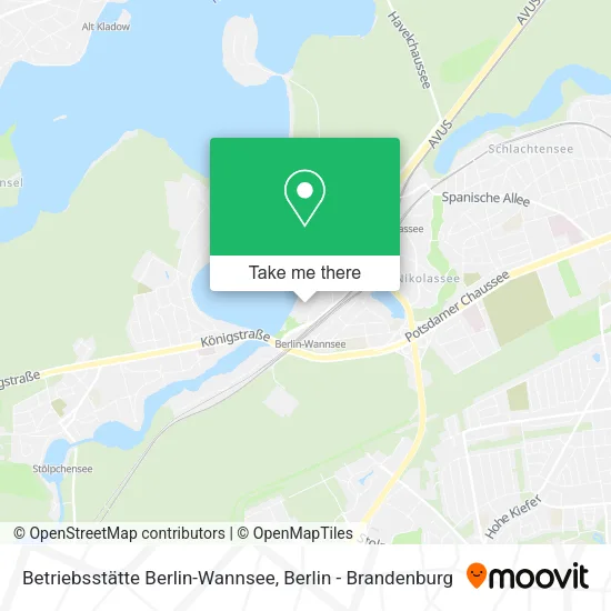 Карта Betriebsstätte Berlin-Wannsee