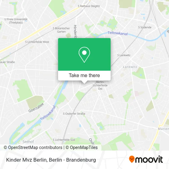 Карта Kinder Mvz Berlin