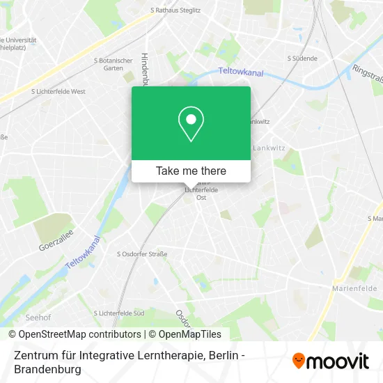 Карта Zentrum für Integrative Lerntherapie