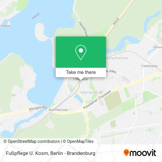 Карта Fußpflege U. Kosm