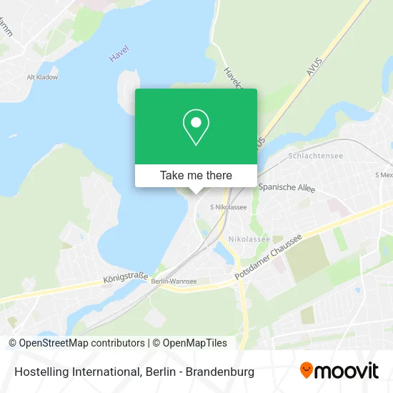 Карта Hostelling International