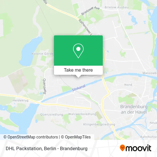 DHL Packstation map