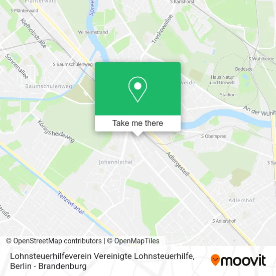 Карта Lohnsteuerhilfeverein Vereinigte Lohnsteuerhilfe