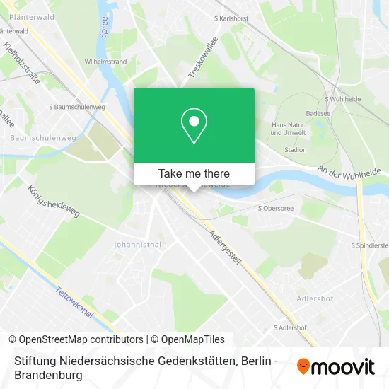 Карта Stiftung Niedersächsische Gedenkstätten