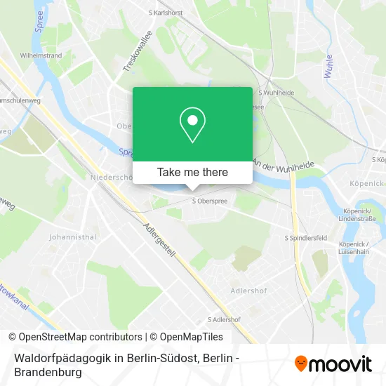 Карта Waldorfpädagogik in Berlin-Südost