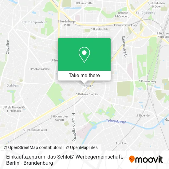 Карта Einkaufszentrum 'das Schloß' Werbegemeinschaft