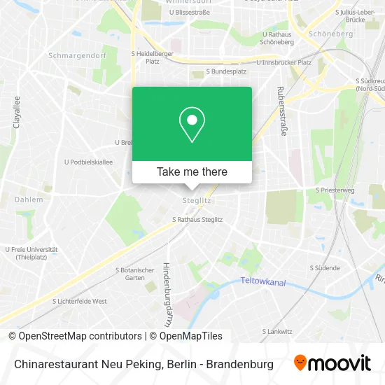 Карта Chinarestaurant Neu Peking