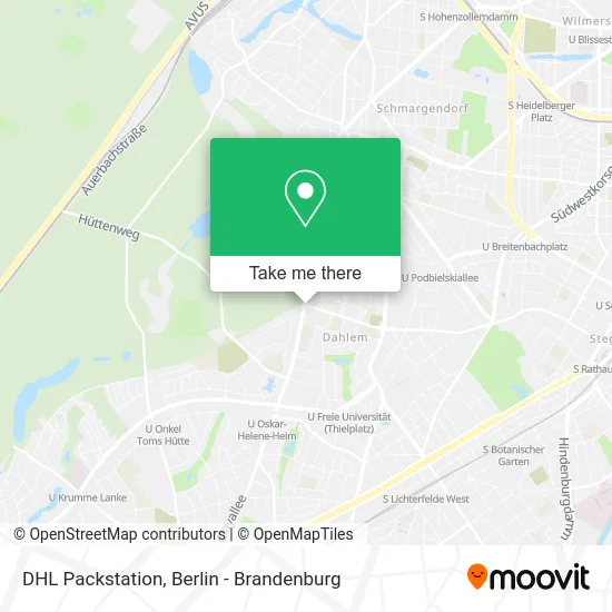 DHL Packstation map